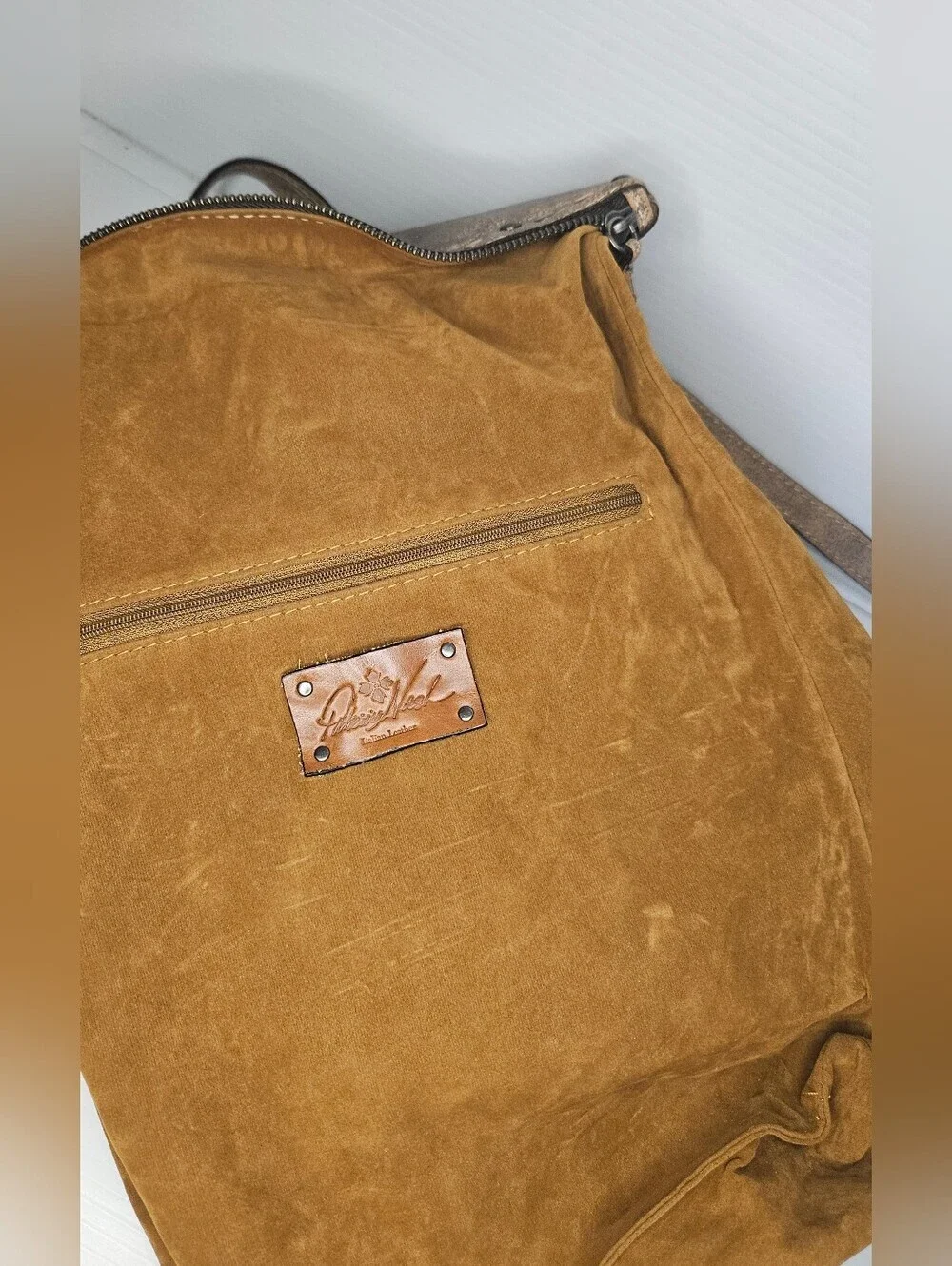 Patricia Nash Luzille Convertible Backpack Distressed Gray Leather Crossbody Bag